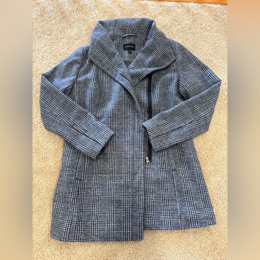 NWOT 41 Hawthorn Women's Gray Plaid Jacket